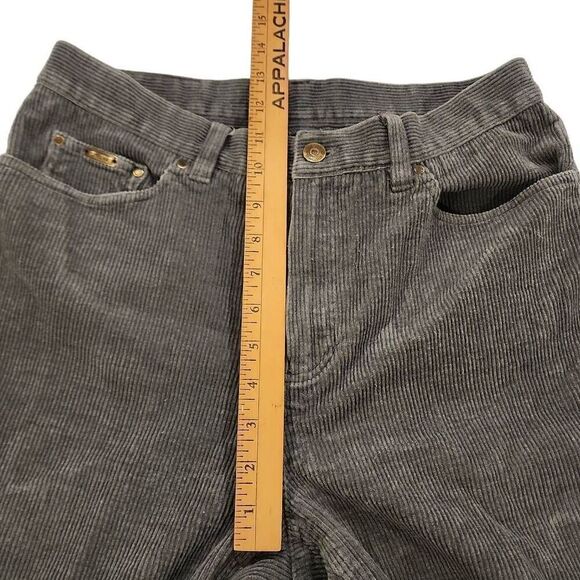 Lauren Ralph Lauren Green Label Gray Corduroy Pants Straight Leg Women's Size 10 - Picture 7 of 11